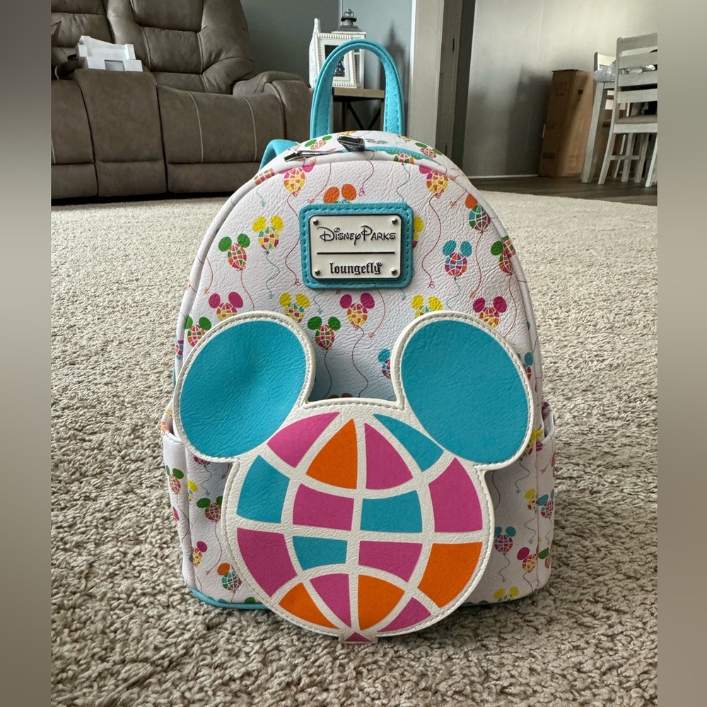 Disney Parks Epcot Loungefly Mini Mickey Mouse Ballons Vault 50th
